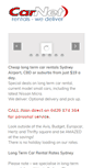Mobile Screenshot of carnetrentals.com.au
